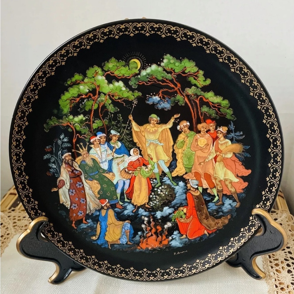 Collector Plate porcelain Russian Legend Series Tianex Bradex No 60-V25-1.10